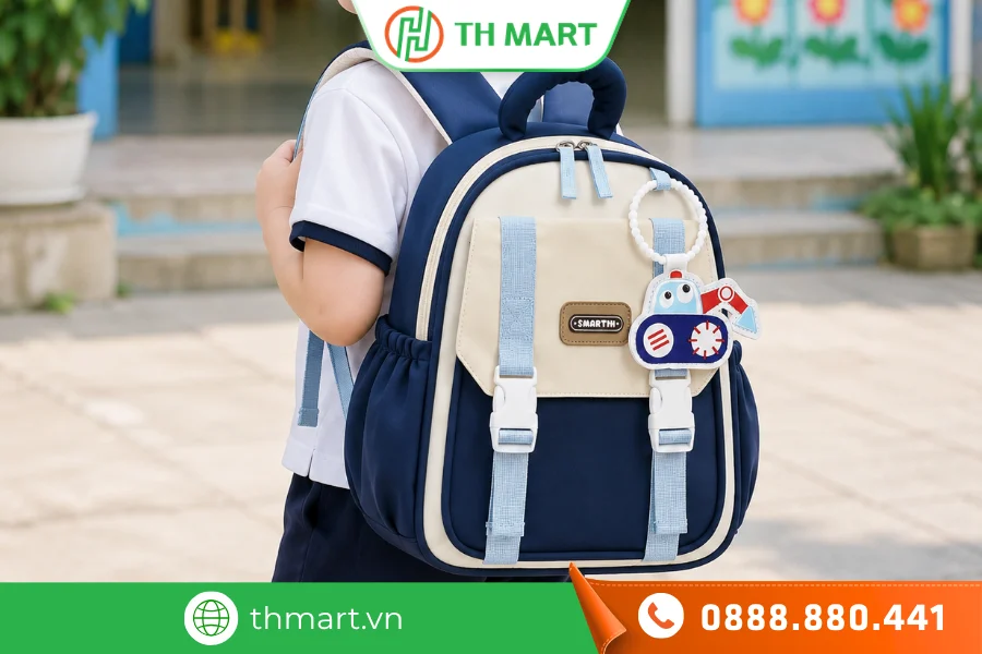 Hướng dẫn đeo balo đúng cách bảo vệ cột sống cho bé 9 TH MART địa chỉ bán balo chất lượng, uy tín, giá tốt, giao hàng toàn quốc