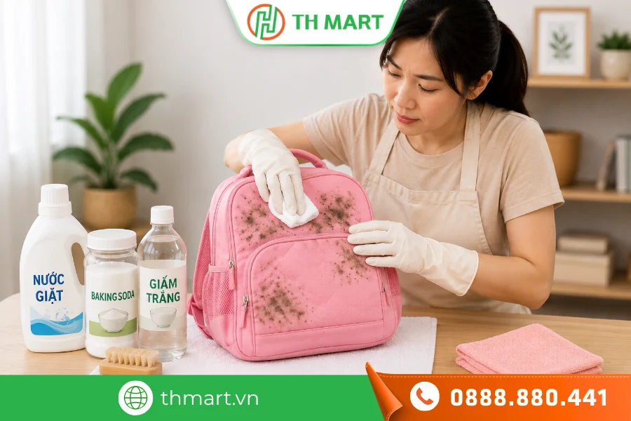 Mách bạn cách tẩy mốc balo đơn giản, hiệu quả tại nhà 4 Mách bạn cách tẩy mốc balo đơn giản, hiệu quả tại nhà