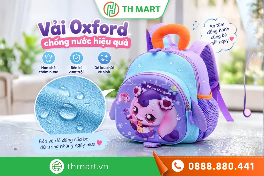 Balo vải Oxford có tốt không? Mua balo Oxford giá tốt ở đâu? 4 Vải Oxford thường có khả năng trượt nước tốt, giúp chống thấm tối ưu